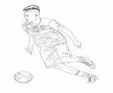Foot Joueur Shaarawy Neymar Stephan sketch template