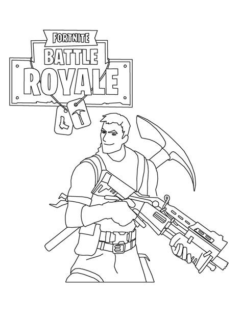 stampa  colora fortnite disegno da colorare