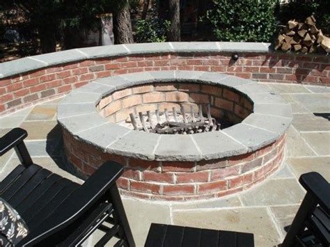brick fire pit fire pit turftenders landscape services raleigh nc