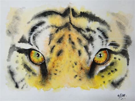 watercolor  tiger  azuramustaffa  deviantart