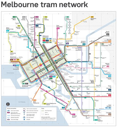 transit maps official map melbourne tram network