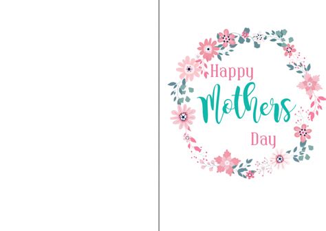 mothers day card template postermywall