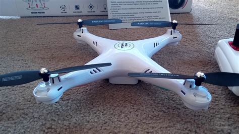 cheerwing syma xhw  wifi fpv drone  hd camera  video altitude hold white unboxing