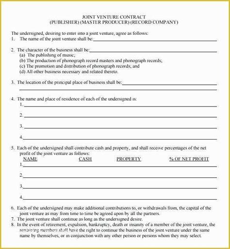 ownership agreement template   agreement  tenants