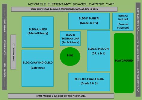 Campus Map Ho‘okele Elementary School