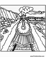 Train Coloring Pages Steam Tracks Trains Track Colouring Railroad Drawing Cartoon Old Kids Csx Engine Draw Printable Color Santa Clipart sketch template