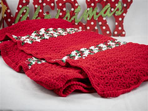 christmas throw blanket crochet creations