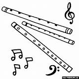 Flute Coloring Musical Wind Pages Clipart Colouring Color Instruments Instrument Drawing Music Thecolor Embroidery Woodwind Drawings Flutes Gif Plan Trombone sketch template