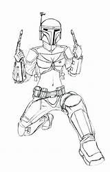 Boba Coloring Fett Pages Printable Getcolorings sketch template