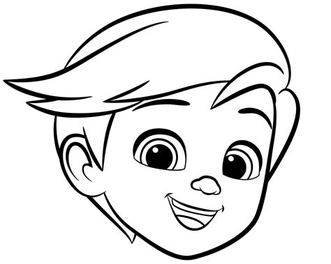 boy face coloring page  getdrawings