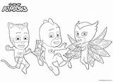 Pj Masks Coloring Mask Pages Printable Party Gekko Drawing Owlette Color Kids Book Sketch Max Gecko Disney Print Masquerade Getdrawings sketch template