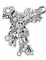 Ironhide Transformer Mewarnai Raskrasil Robot Kolorowanki Autobots Druku Bots Darmo sketch template