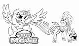 Tempest Coloring Twilight Shadow Sparkle Little Pages sketch template