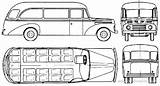 Ford Blueprints Bus 1948 sketch template