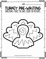 Tracing Turkeys Handwriting Learners sketch template
