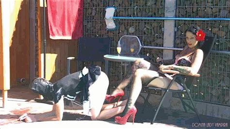 Pin Up Domination By Lady Vampira Slave Training By
