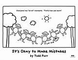 Mistakes Make Okay Coloring Todd Parr Its Pages Kids Making Worksheets Preschool Activities Math Classroom Mindset Studies Author sketch template