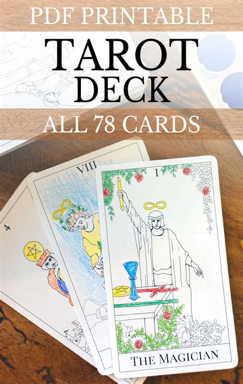 printable  tarot deck   tarot cards  learntarotwithme
