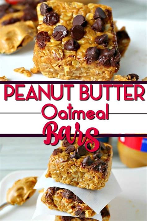 these no bake peanut butter oatmeal bars are the perfect