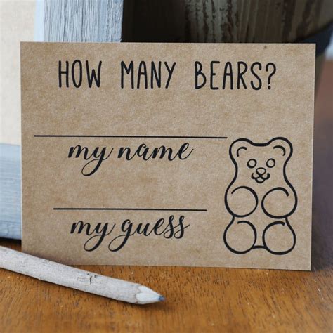 guess   gummy bears game baby shower games etsy baby shower