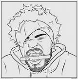 Coloring Pages Hip Hop Rapper Rappers Gangsta Rap Gangster Drawing Printable Print Method Man Book Books Drawings Color Tumblr Bun sketch template