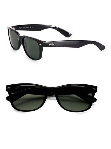 ray ban  wayfarer sunglasses  green  men black lyst