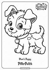 Puppy Shortcake Jewelpet Coloringoo Plums Coloriage sketch template