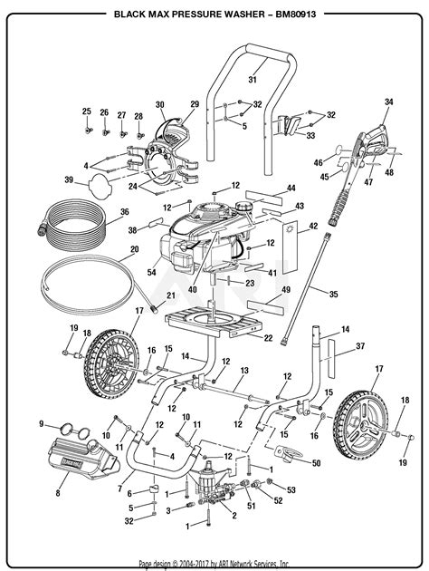 homelite bm  psi pressure washer parts diagram  general assembly