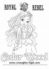 Cedar Wood High Coloring Ever After Everafter Pages Colouring Para sketch template