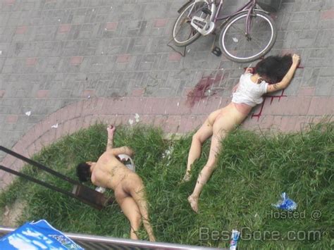 Naked Asian Couple Fell From 5th Floor Window During Wild