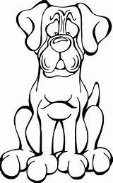 Dog Mastiff Decal Coloring Drawings Drawing Clipartmag Choose Board Clipart Outline Pages sketch template