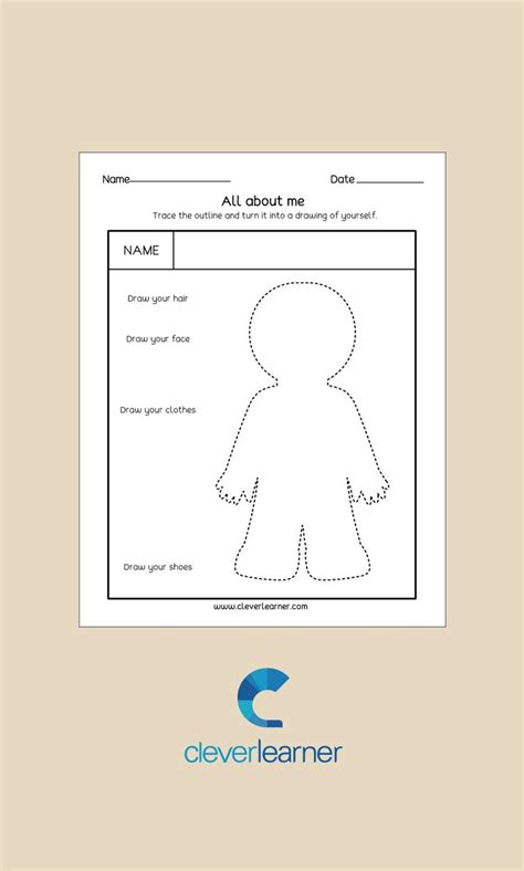 kindergarten  day  school child introduction sheet
