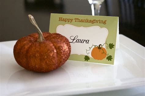 thanksgiving place card printable simple sugar design