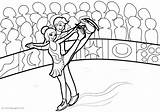 Skating Ice Coloring Pages Books Last sketch template