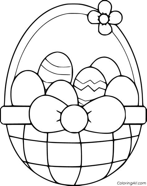 easter basket coloring pages coloringall
