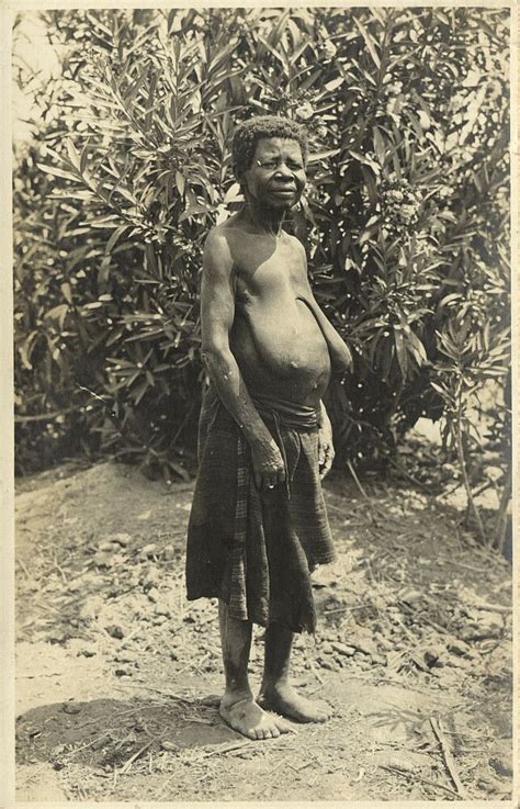 Native African Woman 1920s Rppc Hippostcard