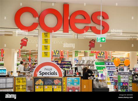 coles supermarket store in north sydney new south wales australia with