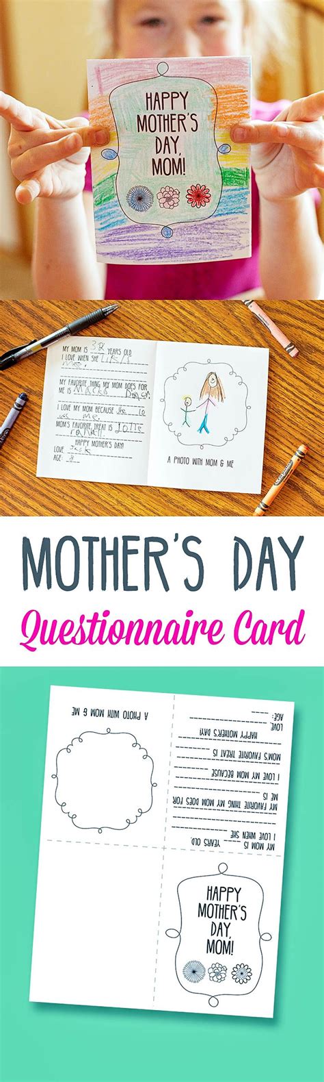 mothers day questionnaire card lil luna mothers day