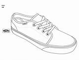Vans Drawing Shoe Coloring Template Blank Shoes Templates Sneaker Draw Drawings Popular Skool Getdrawings Nike Sketch sketch template