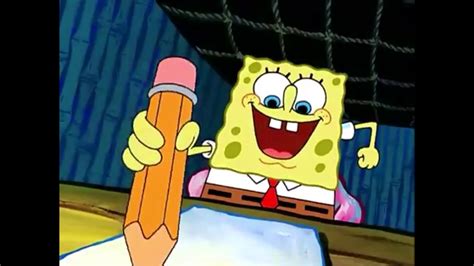 spongebob squarepants writing essay    meme source