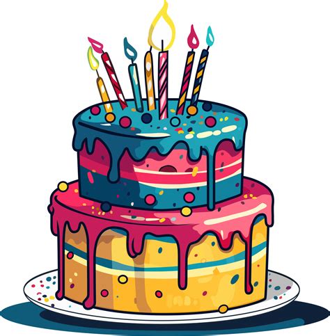 birthday cake vector illustration  png