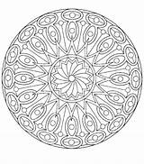 Complex Mandala Coloring Pages Getcolorings Abstract Getdrawings sketch template