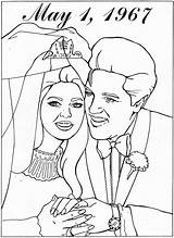 Elvis Presley Coloring Pages Colouring Color Printable Drawing Sheets Adult Priscilla Mon Emery Wedding Print Kids Divyajanani Book Choose Board sketch template