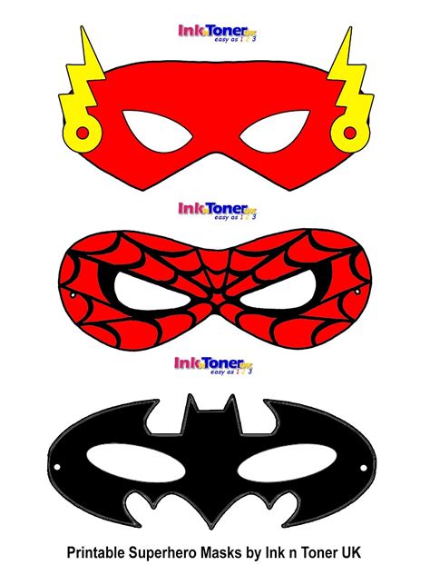 easy superhero mask template  paper masks printable