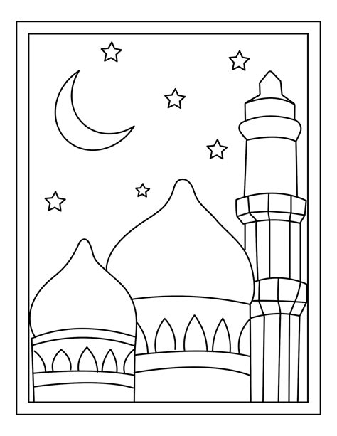 ramadan printable  coloring pages etsy uk