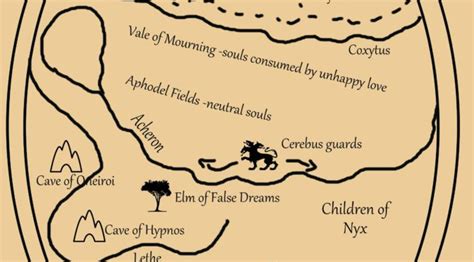 greek mythology hades underworld map