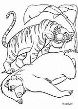 Jungle Coloring Book Pages Shere Khan Baloo Kids Para Ausmalbilder Da Mowgli Colorear Color Disney Printable Print Dschungelbuch Popular Coloriage sketch template