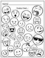 Feelings Emotions Counselor sketch template