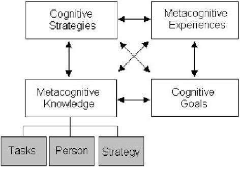flavells model  metacognition   scientific diagram
