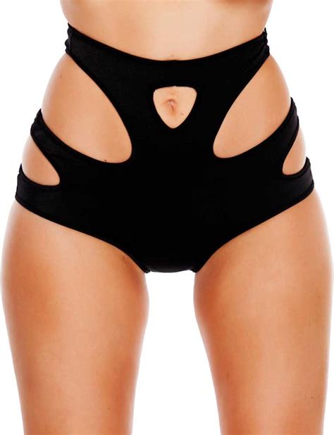 Sexy Dayclub Edm Rave High Waist Bikini Bottom Booty Shorts Clubwear